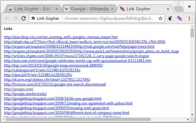 Link Gopher from Chrome web store to be run with OffiDocs Chromium online Link Gopher from Chrome web store to be run with OffiDocs Chromium online