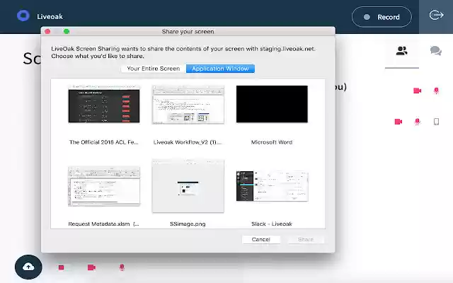 LiveOak Screen Sharing from Chrome web store to be run with OffiDocs Chromium online LiveOak Screen Sharing from Chrome web store to be run with OffiDocs Chromium online
