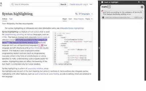 mark or highlight from Chrome web store to be run with OffiDocs Chromium online mark or highlight from Chrome web store to be run with OffiDocs Chromium online