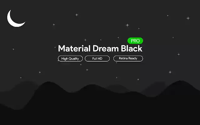 Material Dream Black (PRO) from Chrome web store to be run with OffiDocs Chromium online Material Dream Black (PRO) from Chrome web store to be run with OffiDocs Chromium online