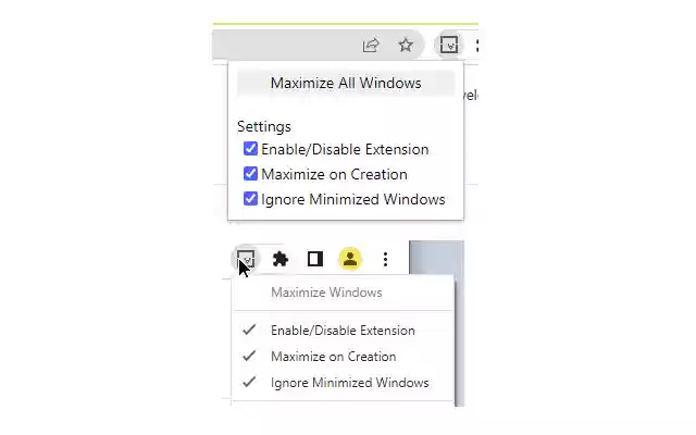 Maximize Windows from Chrome web store to be run with OffiDocs Chromium online Maximize Windows from Chrome web store to be run with OffiDocs Chromium online