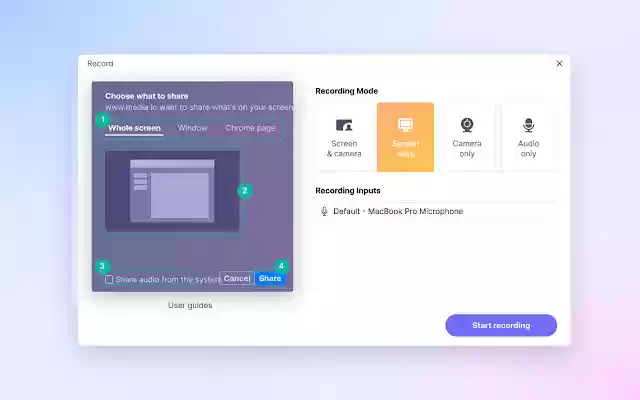 Media.io Free Video and Screen Recorder from Chrome web store to be run with OffiDocs Chromium online Media.io Free Video and Screen Recorder from Chrome web store to be run with OffiDocs Chromium online