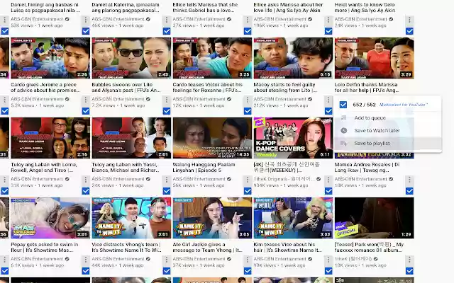 Multiselect for YouTube™ from Chrome web store to be run with OffiDocs Chromium online Multiselect for YouTube™ from Chrome web store to be run with OffiDocs Chromium online