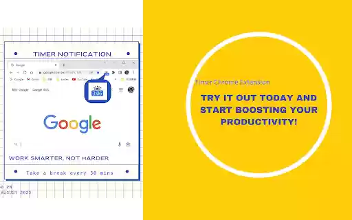 My Timer from Chrome web store to be run with OffiDocs Chromium online My Timer from Chrome web store to be run with OffiDocs Chromium online