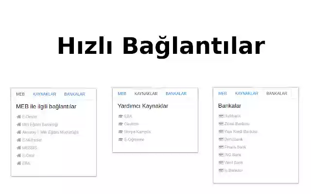 Önemli Bağlantılar from Chrome web store to be run with OffiDocs Chromium online Önemli Bağlantılar from Chrome web store to be run with OffiDocs Chromium online