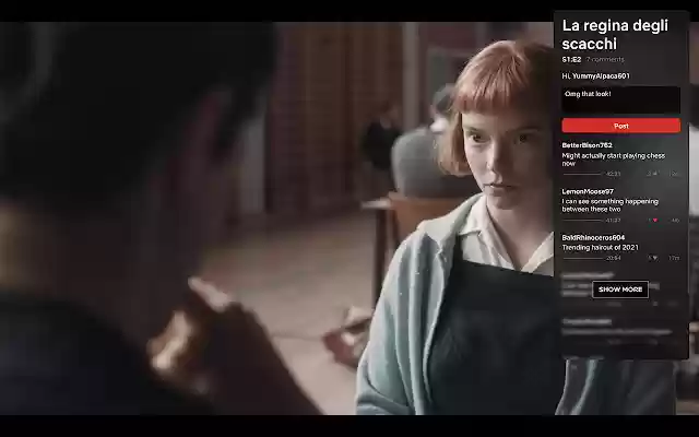 Netflix Comments from Chrome web store to be run with OffiDocs Chromium online Netflix Comments from Chrome web store to be run with OffiDocs Chromium online