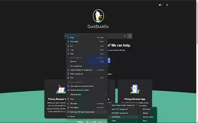 NetSniffer: Context Menu OSINT from Chrome web store to be run with OffiDocs Chromium online NetSniffer: Context Menu OSINT from Chrome web store to be run with OffiDocs Chromium online