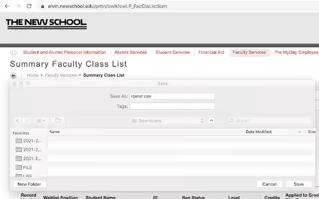 New School CSV Roster Generator from Chrome web store to be run with OffiDocs Chromium online New School CSV Roster Generator from Chrome web store to be run with OffiDocs Chromium online