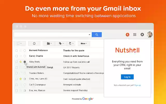 Nutshell CRM for Gmail from Chrome web store to be run with OffiDocs Chromium online Nutshell CRM for Gmail from Chrome web store to be run with OffiDocs Chromium online