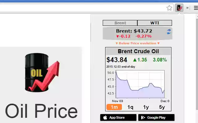 Oil Price from Chrome web store to be run with OffiDocs Chromium online Oil Price from Chrome web store to be run with OffiDocs Chromium online