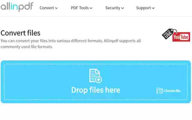 PDF Converter Allinpdf.com from Chrome web store to be run with OffiDocs Chromium online PDF Converter Allinpdf.com from Chrome web store to be run with OffiDocs Chromium online