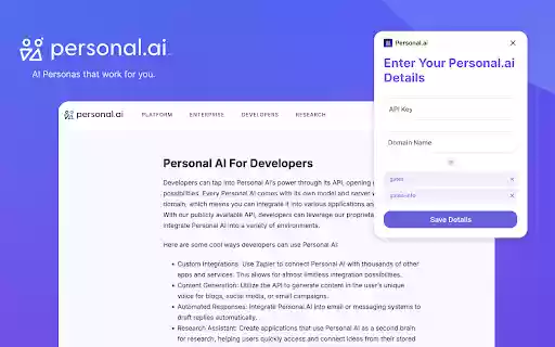Personal AI Extension from Chrome web store to be run with OffiDocs Chromium online Personal AI Extension from Chrome web store to be run with OffiDocs Chromium online