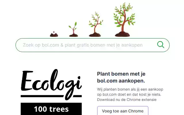 Plant bomen met je bol.com aankopen from Chrome web store to be run with OffiDocs Chromium online Plant bomen met je bol.com aankopen from Chrome web store to be run with OffiDocs Chromium online