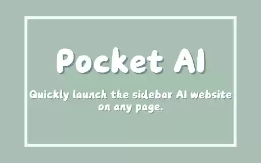 Pocket AI from Chrome web store to be run with OffiDocs Chromium online Pocket AI from Chrome web store to be run with OffiDocs Chromium online
