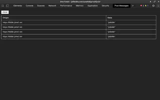 postMessage Developer Tools from Chrome web store to be run with OffiDocs Chromium online postMessage Developer Tools from Chrome web store to be run with OffiDocs Chromium online
