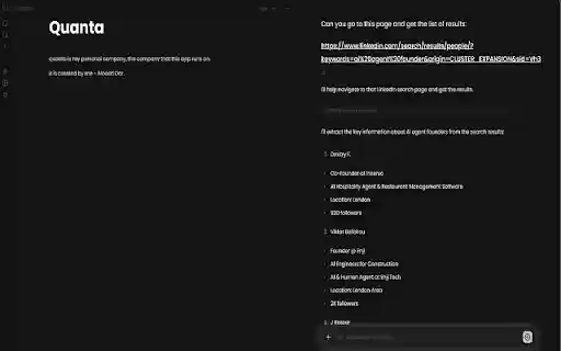 Quanta Browser Extension from Chrome web store to be run with OffiDocs Chromium online Quanta Browser Extension from Chrome web store to be run with OffiDocs Chromium online