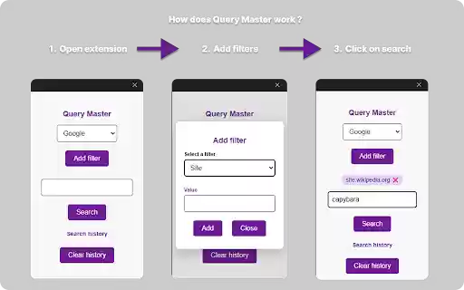 Query Master from Chrome web store to be run with OffiDocs Chromium online Query Master from Chrome web store to be run with OffiDocs Chromium online