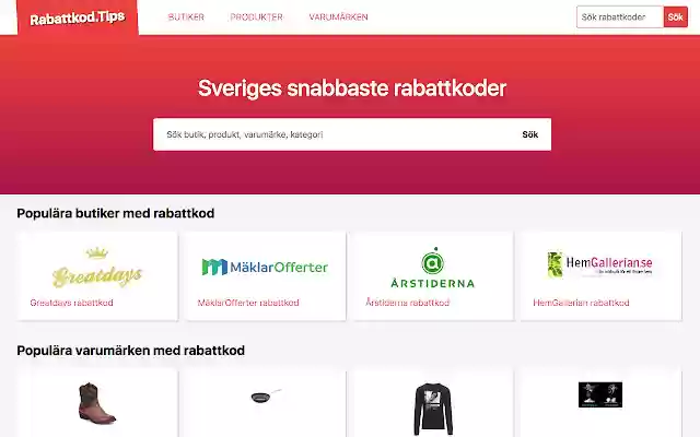 Rabattkod.Tips from Chrome web store to be run with OffiDocs Chromium online Rabattkod.Tips from Chrome web store to be run with OffiDocs Chromium online