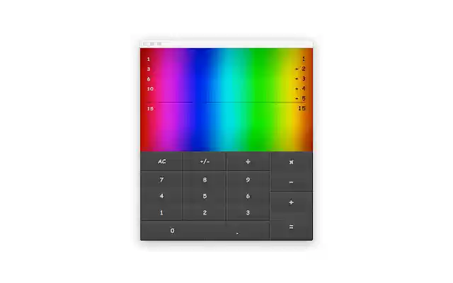 Rainbow Calculator from Chrome web store to be run with OffiDocs Chromium online Rainbow Calculator from Chrome web store to be run with OffiDocs Chromium online