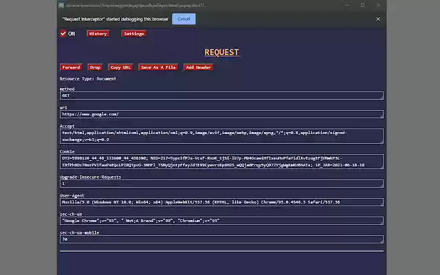 Request Interceptor from Chrome web store to be run with OffiDocs Chromium online Request Interceptor from Chrome web store to be run with OffiDocs Chromium online