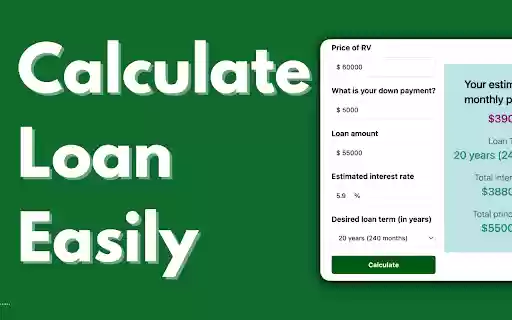 RV Loan Calculator from Chrome web store to be run with OffiDocs Chromium online RV Loan Calculator from Chrome web store to be run with OffiDocs Chromium online