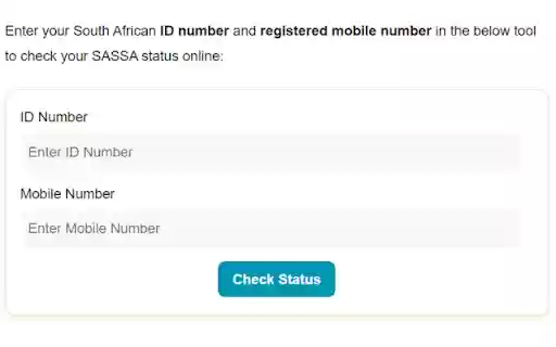 SASSA Status from Chrome web store to be run with OffiDocs Chromium online SASSA Status from Chrome web store to be run with OffiDocs Chromium online