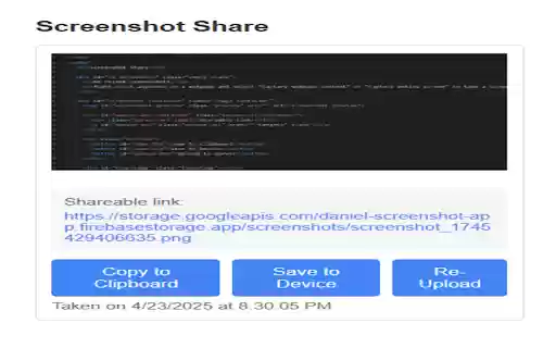 Screenshot Share from Chrome web store to be run with OffiDocs Chromium online Screenshot Share from Chrome web store to be run with OffiDocs Chromium online