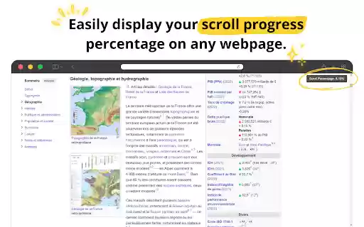 Scroll Percentage Indicator from Chrome web store to be run with OffiDocs Chromium online Scroll Percentage Indicator from Chrome web store to be run with OffiDocs Chromium online