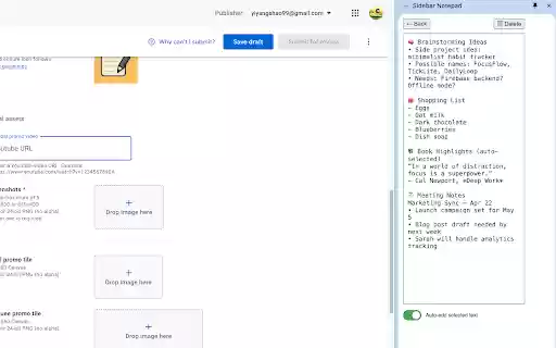 Sidebar Notepad from Chrome web store to be run with OffiDocs Chromium online Sidebar Notepad from Chrome web store to be run with OffiDocs Chromium online