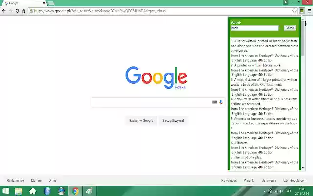 SimpleDict from Chrome web store to be run with OffiDocs Chromium online SimpleDict from Chrome web store to be run with OffiDocs Chromium online