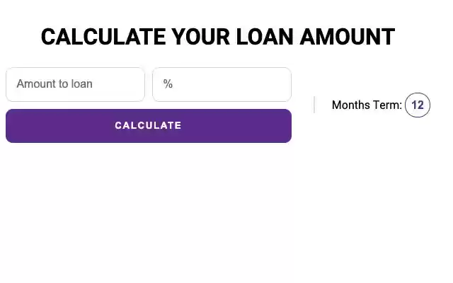 Simple Loan Calculator from Chrome web store to be run with OffiDocs Chromium online Simple Loan Calculator from Chrome web store to be run with OffiDocs Chromium online