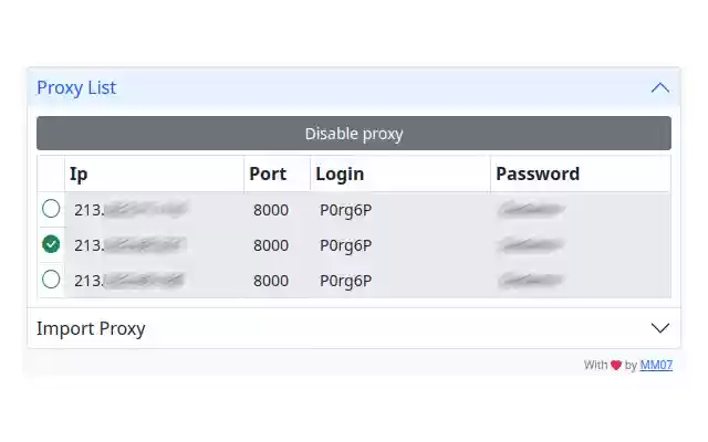 Simple Proxy Switcher from Chrome web store to be run with OffiDocs Chromium online Simple Proxy Switcher from Chrome web store to be run with OffiDocs Chromium online