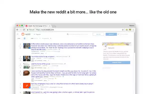 Simple Reddit from Chrome web store to be run with OffiDocs Chromium online Simple Reddit from Chrome web store to be run with OffiDocs Chromium online