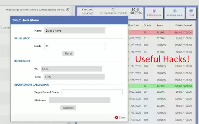 Skyward Grade Calculator from Chrome web store to be run with OffiDocs Chromium online Skyward Grade Calculator from Chrome web store to be run with OffiDocs Chromium online