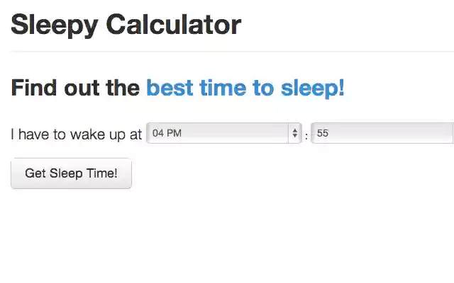 Sleepy Calculator from Chrome web store to be run with OffiDocs Chromium online Sleepy Calculator from Chrome web store to be run with OffiDocs Chromium online