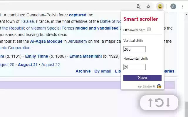 Smart Scroll Polissa from Chrome web store to be run with OffiDocs Chromium online Smart Scroll Polissa from Chrome web store to be run with OffiDocs Chromium online