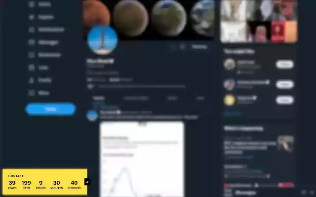 Social Media Death Clock from Chrome web store to be run with OffiDocs Chromium online Social Media Death Clock from Chrome web store to be run with OffiDocs Chromium online