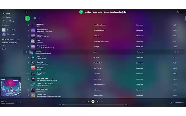 Spotify Dynamic Theme Plus from Chrome web store to be run with OffiDocs Chromium online Spotify Dynamic Theme Plus from Chrome web store to be run with OffiDocs Chromium online