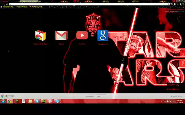 Star Wars Darth Maul Theme from Chrome web store to be run with OffiDocs Chromium online Star Wars Darth Maul Theme from Chrome web store to be run with OffiDocs Chromium online