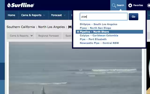 Surfline Quickfind from Chrome web store to be run with OffiDocs Chromium online Surfline Quickfind from Chrome web store to be run with OffiDocs Chromium online