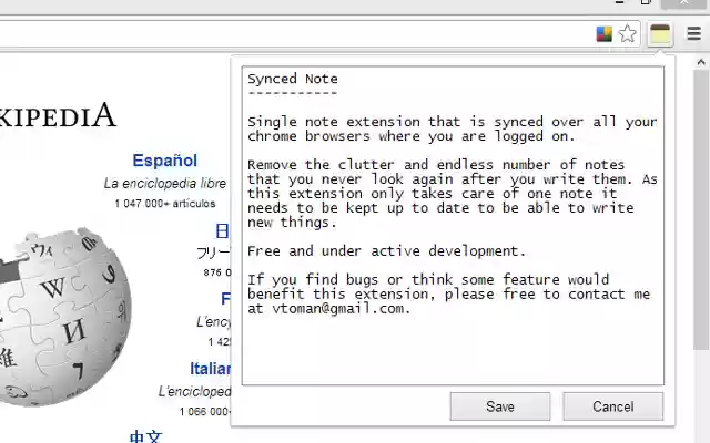 Synced Note from Chrome web store to be run with OffiDocs Chromium online Synced Note from Chrome web store to be run with OffiDocs Chromium online