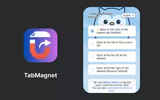 TabMagnet Open Tabs Next to Current from Chrome web store to be run with OffiDocs Chromium online TabMagnet Open Tabs Next to Current from Chrome web store to be run with OffiDocs Chromium online