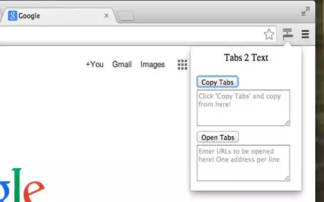 Tabs2Text from Chrome web store to be run with OffiDocs Chromium online Tabs2Text from Chrome web store to be run with OffiDocs Chromium online