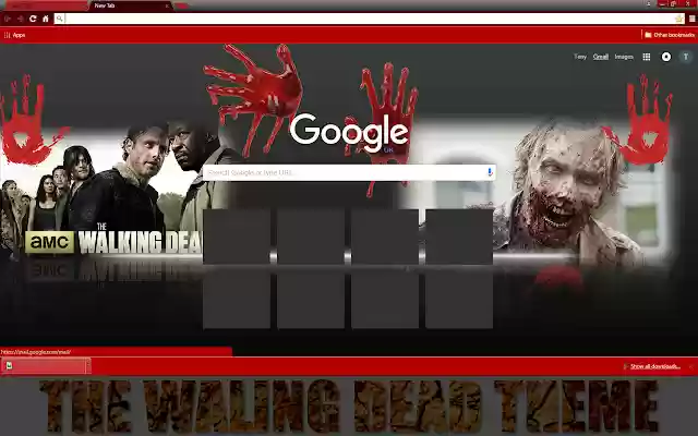 The walking dead theme from Chrome web store to be run with OffiDocs Chromium online The walking dead theme from Chrome web store to be run with OffiDocs Chromium online