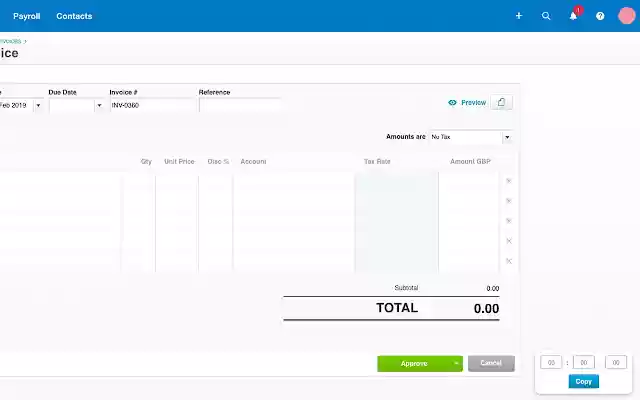 Time to Decimal for Xero from Chrome web store to be run with OffiDocs Chromium online Time to Decimal for Xero from Chrome web store to be run with OffiDocs Chromium online