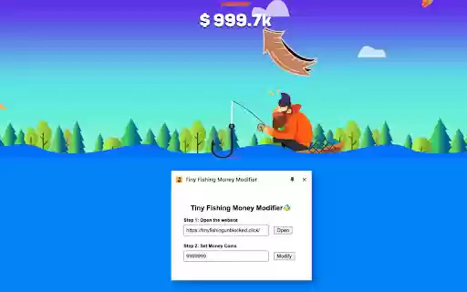 Tiny Fishing Money Modifier from Chrome web store to be run with OffiDocs Chromium online Tiny Fishing Money Modifier from Chrome web store to be run with OffiDocs Chromium online
