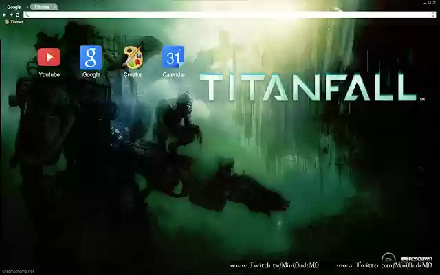 Titanfall Theme from Chrome web store to be run with OffiDocs Chromium online Titanfall Theme from Chrome web store to be run with OffiDocs Chromium online