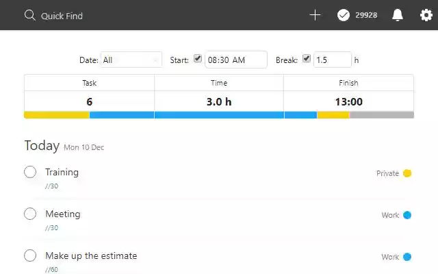 TodoistChute: Finish Time for Todoist from Chrome web store to be run with OffiDocs Chromium online TodoistChute: Finish Time for Todoist from Chrome web store to be run with OffiDocs Chromium online