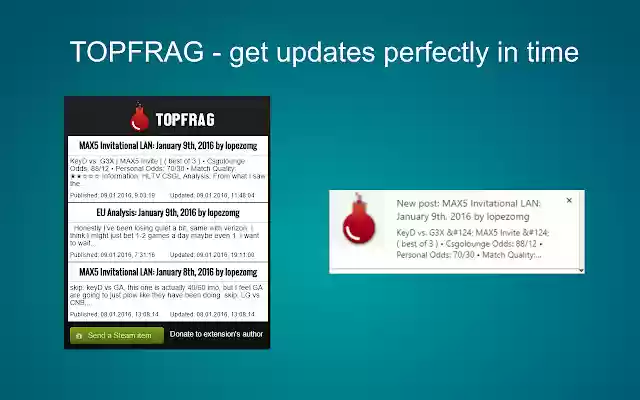 TopFrag.rip get updates of TopFrag.rip from Chrome web store to be run with OffiDocs Chromium online TopFrag.rip get updates of TopFrag.rip from Chrome web store to be run with OffiDocs Chromium online