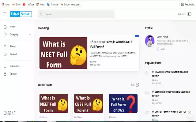 Udyat News from Chrome web store to be run with OffiDocs Chromium online Udyat News from Chrome web store to be run with OffiDocs Chromium online